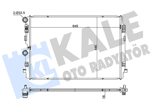 Seat Ibiza Su Radyatörü OEM 2Q0121253M